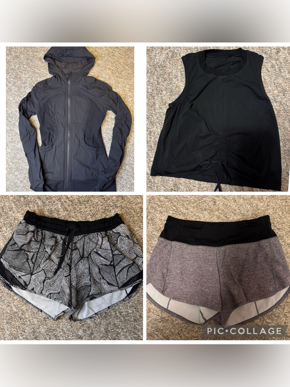 lululemon athletica Bundle *4 items* dance jacket, tank, 2 pairs of shorts